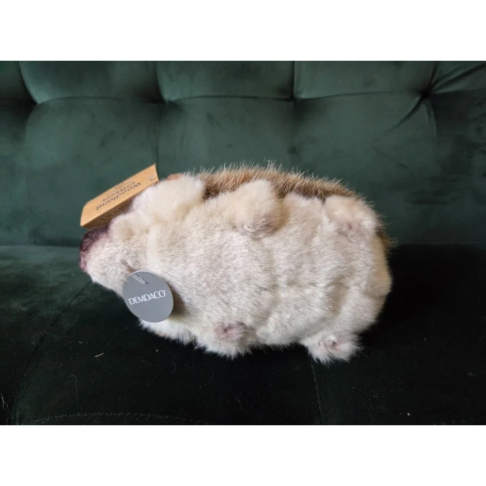 NWT Demdaco Woodland Critters Realistic Hedgehog Plush Stuffed Animal Toy